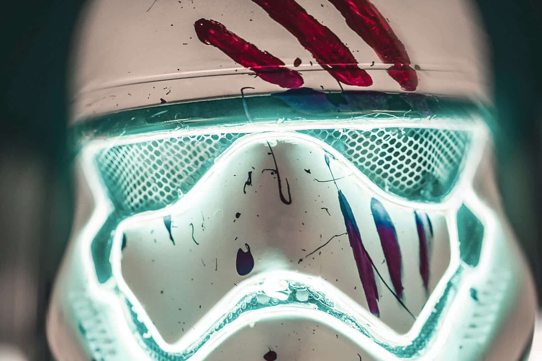 3D gedruckter Stormtrooper Helm von voxeljet